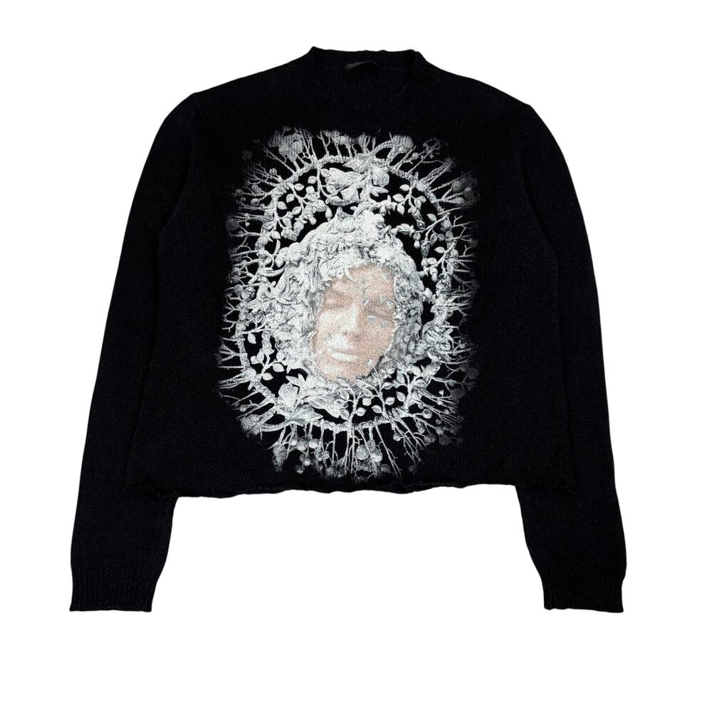 RH45 Freya Cropped Sweater 23.5x26 Grunge Punk Streetwear L/XL